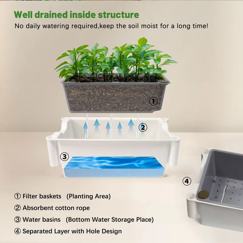 Hareketli Dikey 3 Katlı Kendi  - Self Watering Planter incelemesi ve fiyatı
