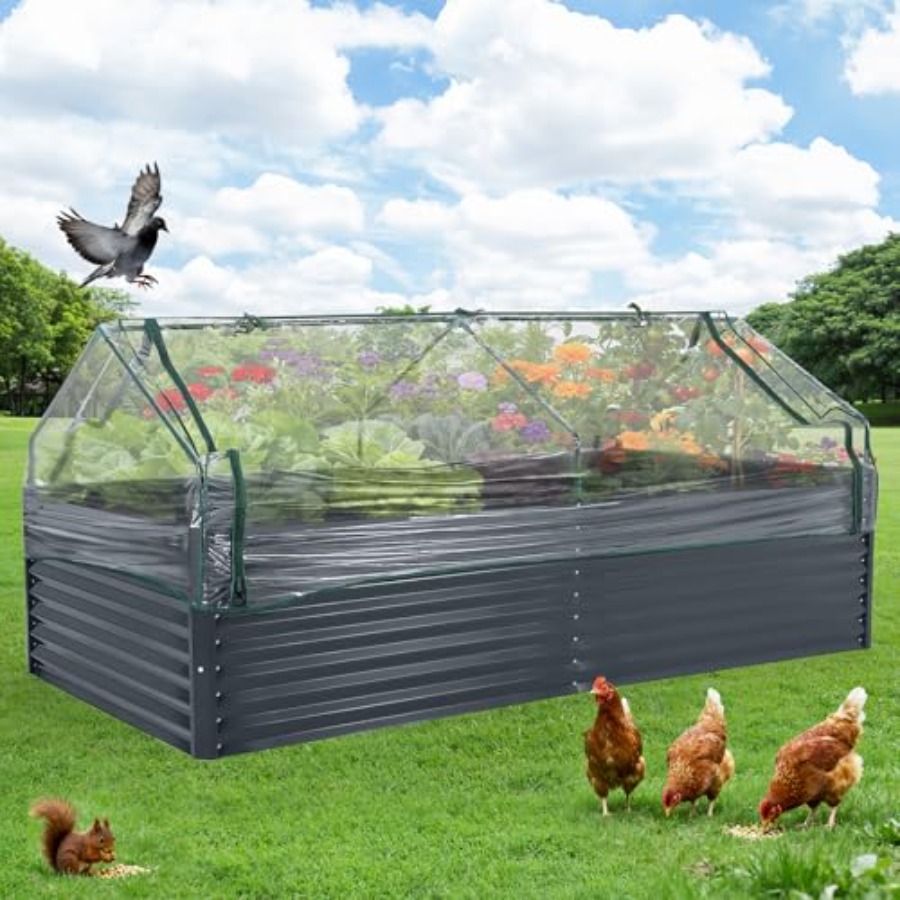 Açık hava sebze bahçeciliği: 8 - Raised Garden Bed incelemesi ve fiyatı