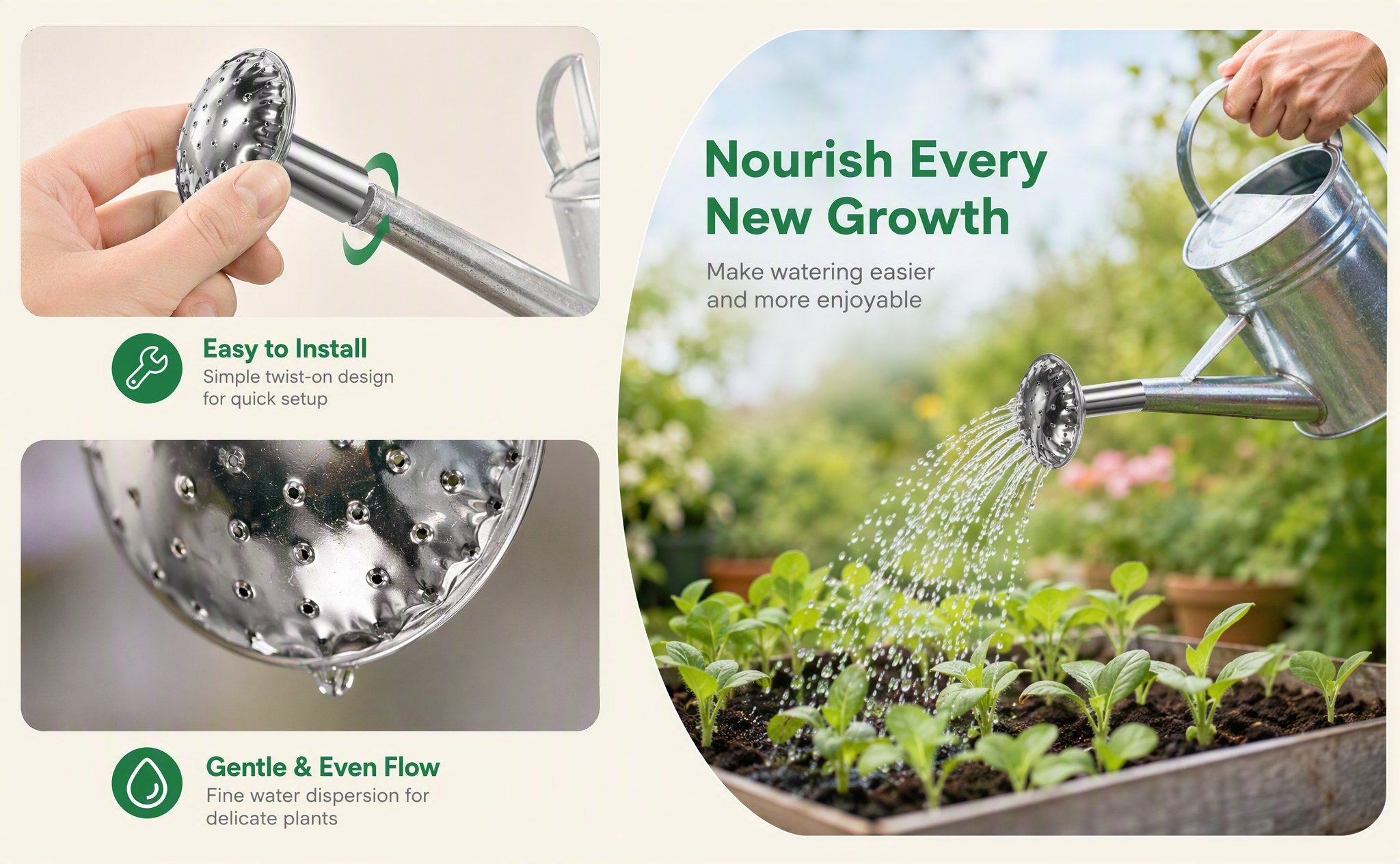 Paslanmaz Çelik Su Püskürtme B - Watering Can incelemesi ve fiyatı