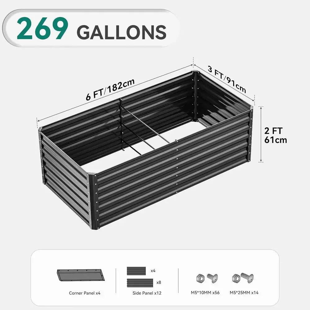 Büyük 72x36x24 Galvanizli Meta - Garden Gloves incelemesi ve fiyatı