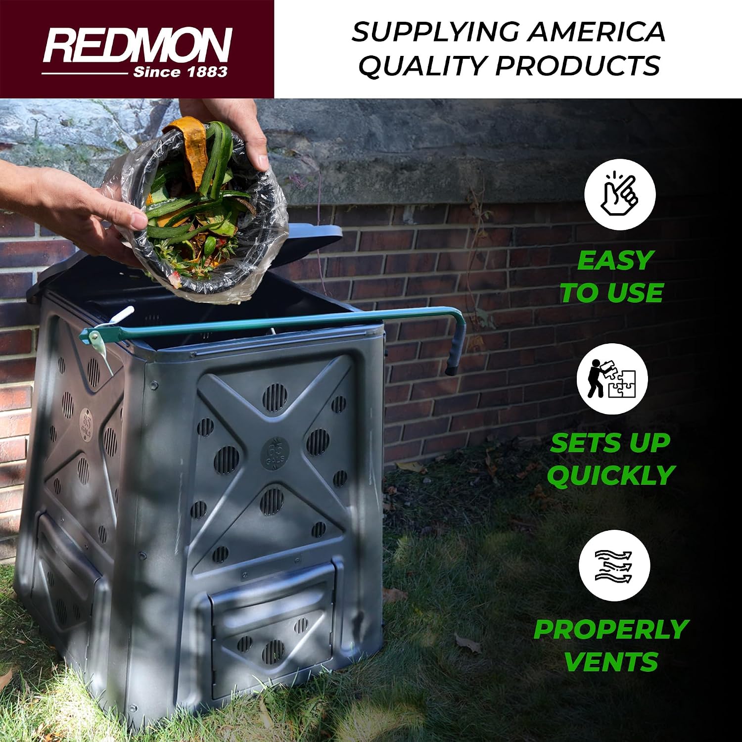 Redmon Açık Hava Kompost Kutus - Compost Bin incelemesi ve fiyatı