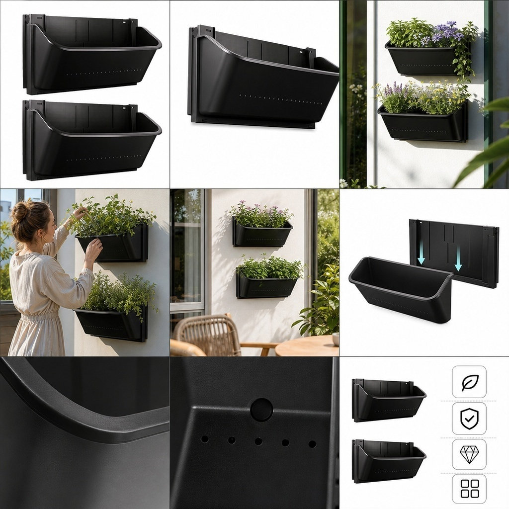 2 Adet Duvara Monte Edilebilen - Vertical Planter incelemesi ve fiyatı